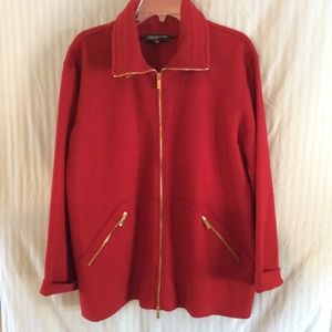 Jones New York| Red Jacket with Gold Hardware